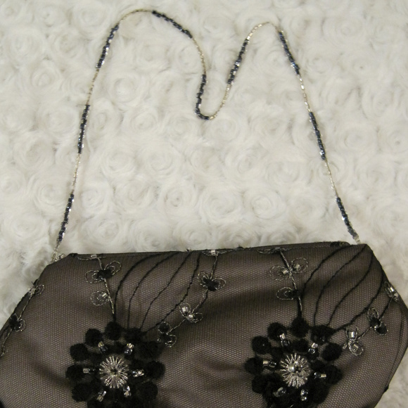 Beaded evening bag with beaded strap - small - Picture 2 of 6